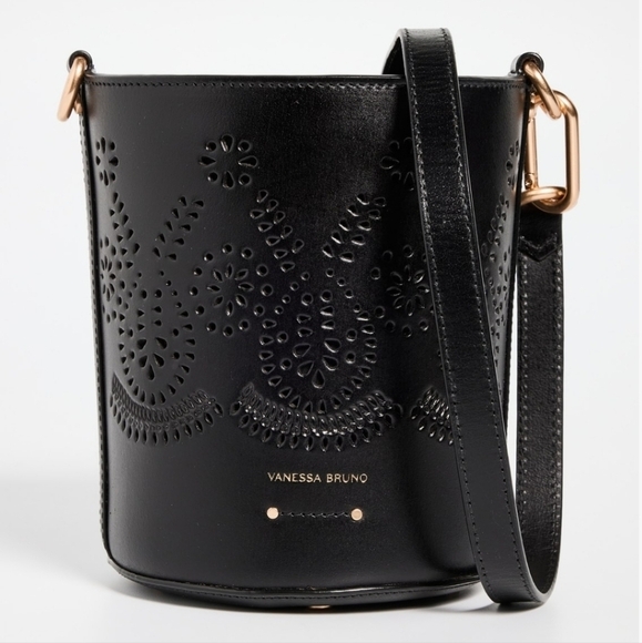 New Vanessa Bruno Holly Leather Mini Seau Limited Edition Black Bucket Handbag - Picture 6 of 16